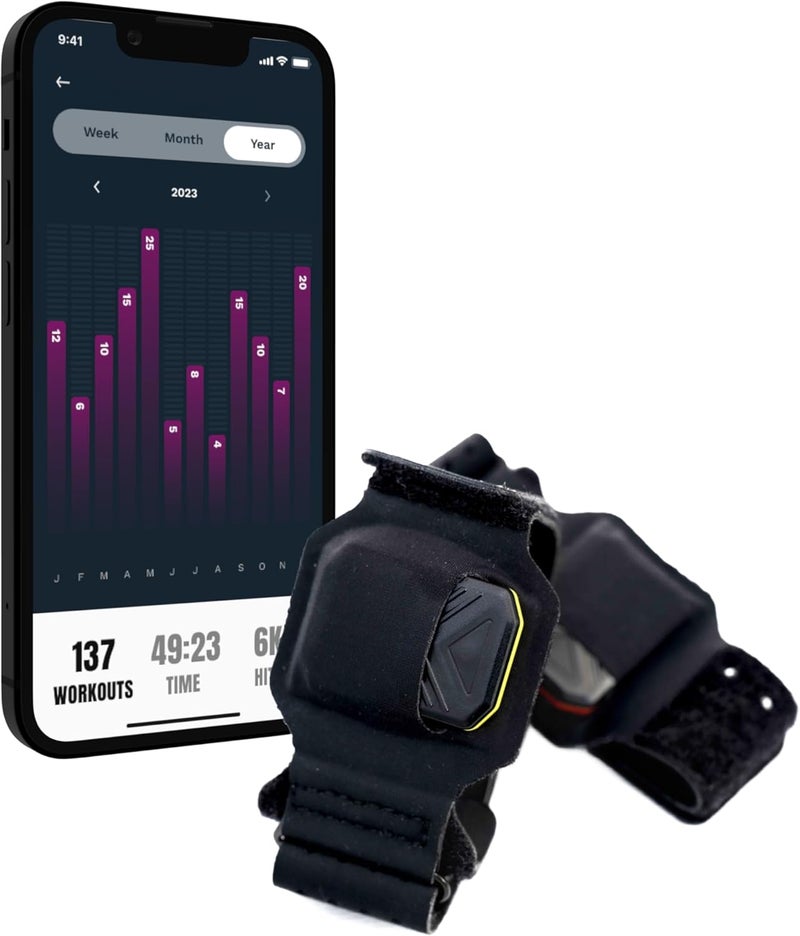 PunchLab Bluetooth Sensors Punch Tracker for Heavy Bag & Shadow Boxing, Fits Hanging & Standing Bags, Ideal for Beginners & Pro Boxers, Track Power, Count & Progress, Works with App - Image 1